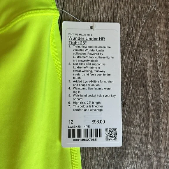 Lululemon Wunder Under HR Tight 25” - Picture 3 of 6